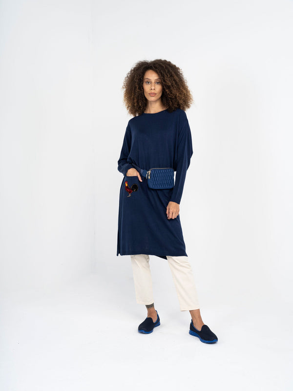 Rooster Tunic Navy Blue