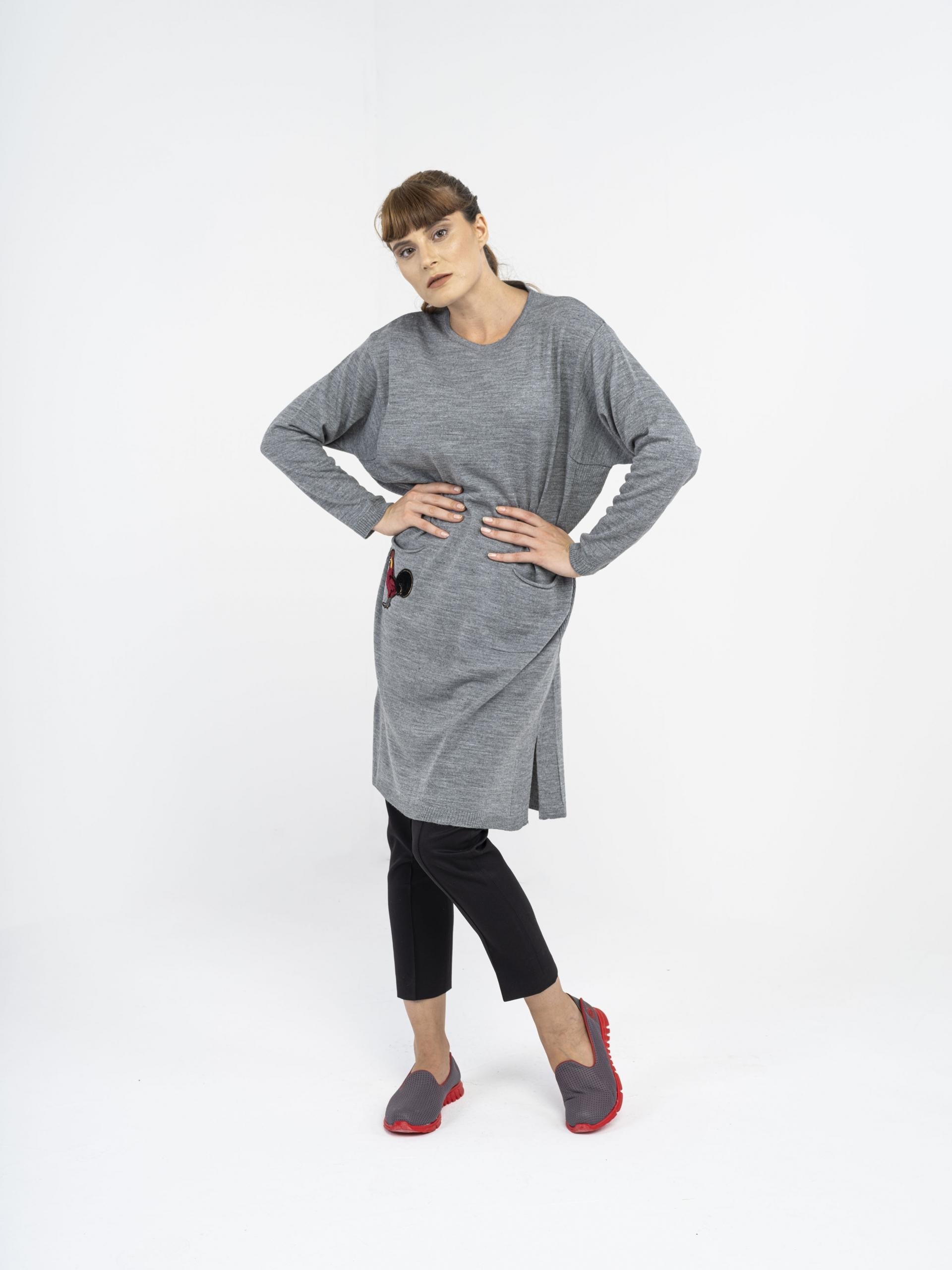 Rooster Tunic Grey